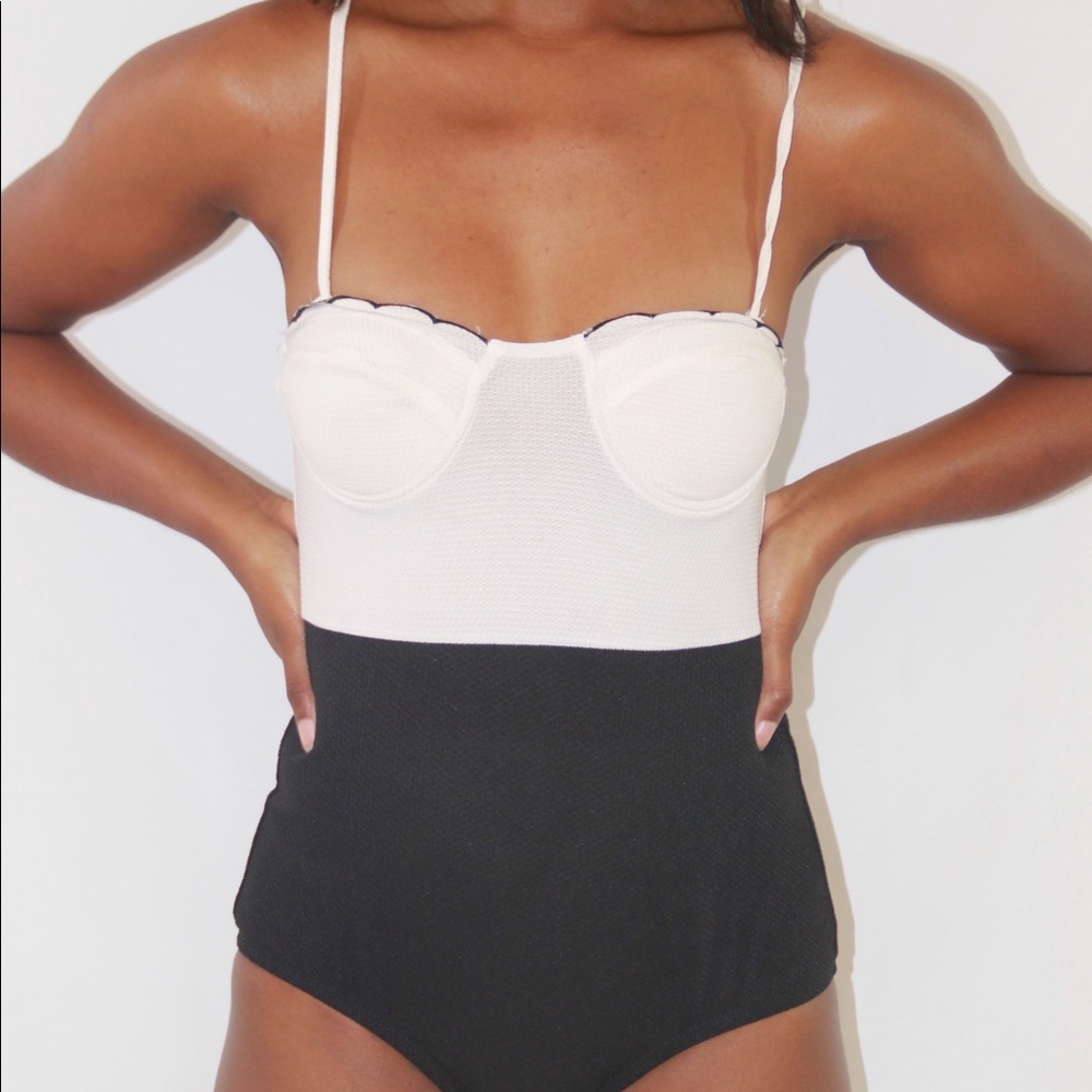 Black & White Seashell Leotard